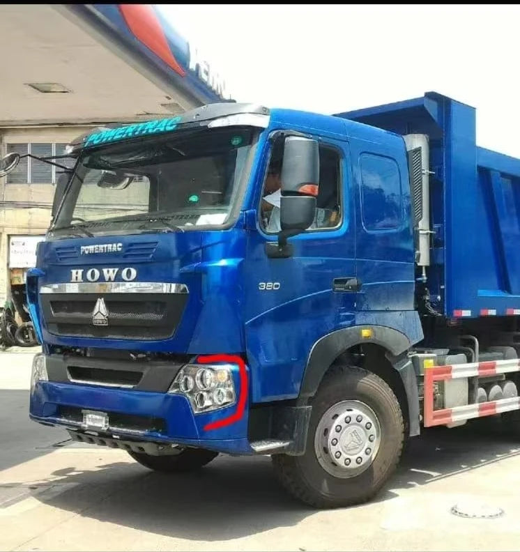 Sinotruk  Spare Parts Howo A7 Bumper Left Section WG1664242007 for Howo 380 Head Light Fender